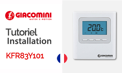 Installation et mise en route du thermostat Radio KFR83Y101 pour plancher chauffant