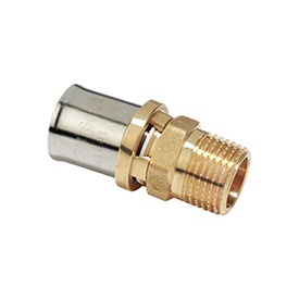 RM107 Raccord droit mâle à sertir
