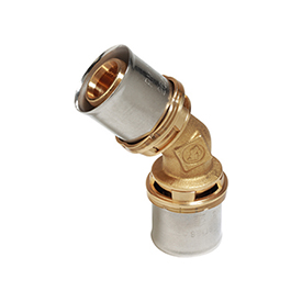 Raccord à Pression Droit Mâle Giacomini RM107 - Pour Tuyaux Plastique/multicouche - Laiton - 32x3 Mm