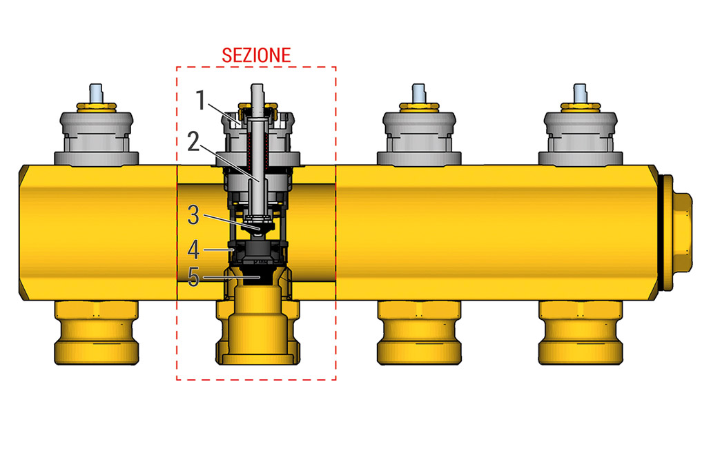 vitone con bilanciamento dinamico della portata