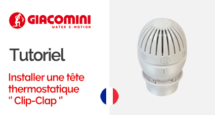 Comment installer une tête thermostatique Giacomini