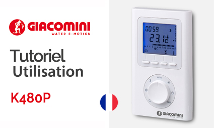 Comment utiliser et régler votre thermostat d'ambiance Giacomini - K470P