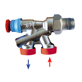 R417 Robinet monotube à 4 voies